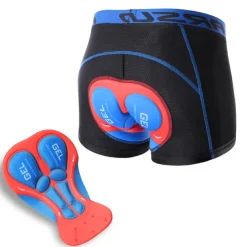 Arsuxeo Men's Cycling Under Shorts Cycling Padded Shorts Bike Underwear Shorts 5D Padded Gel Bottoms Quick Dry Sports Winter Black Red Black Yellow Mountain Bike MTB Clothing