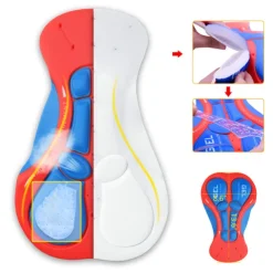 Arsuxeo Men's Cycling Under Shorts Cycling Padded Shorts Bike Underwear Shorts 5D Padded Gel Bottoms Quick Dry Sports Winter Black Red Black Yellow Mountain Bike MTB Clothing