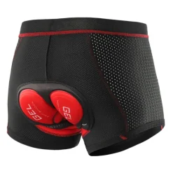 Arsuxeo Men's Cycling Under Shorts Cycling Padded Shorts Bike Underwear Shorts 5D Padded Gel Bottoms Quick Dry Sports Winter Black Red Black Yellow Mountain Bike MTB Clothing