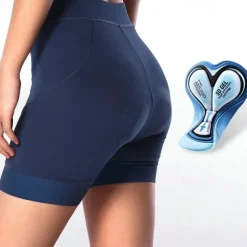 Arsuxeo Women's Bike Shorts Cycling Padded Shorts Bike Shorts Padded Shorts / Chamois Slim Fit Sports Breathable Quick Dry High Elasticity Comfortable Black Navy Blue Clothing Apparel Bike Wear