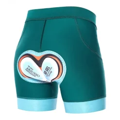 Arsuxeo Women's Cycling Pants Cycling Padded Shorts Bike Padded Shorts / Chamois Bottoms Form Fit Mountain Bike MTB Road Bike Cycling Sports 3D Pad Cycling Wicking Comfortable Black Dark Green