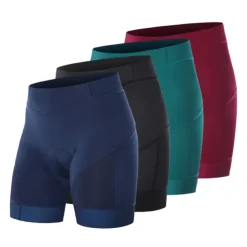 Arsuxeo Women's Cycling Pants Cycling Padded Shorts Bike Padded Shorts / Chamois Bottoms Form Fit Mountain Bike MTB Road Bike Cycling Sports 3D Pad Cycling Wicking Comfortable Black Dark Green