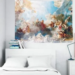 Art Painting Wall Tapestry Baroque Art Decor Blanket Curtain Hanging Home Bedroom Living Room Decoration