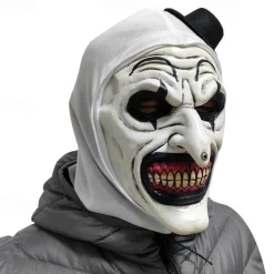 Art the Clown Halloween Mask Halloween Props Halloween Horror Scary Costume Adults' Men's Women's Unisex Halloween Carnival Easy Halloween Costumes Dress Up