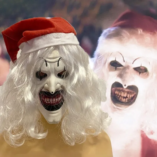 Art the Clown Halloween Mask Full Head Terrifier Scary Costume Adults' Unisex Halloween Carnival Performance Party Easy Halloween Costumes Dress Up