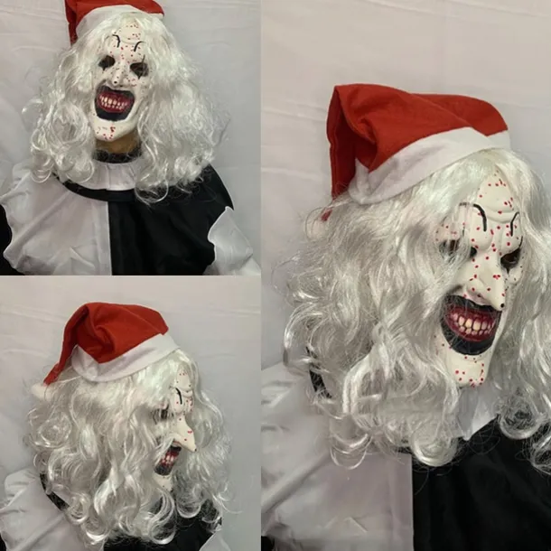 Art the Clown Halloween Mask Full Head Terrifier Scary Costume Adults' Unisex Halloween Carnival Performance Party Easy Halloween Costumes Dress Up
