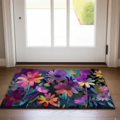 Asthetic Flowers Doormat Floor Mats Washable Rugs Kitchen Mat Non-Slip Oil Proof Rug Indoor Outdoor Mat Bedroom Decor Bathroom Mat Entrance Rug