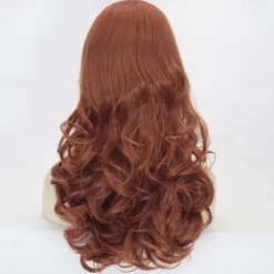 Auburn Beehive Wig Vintage Wig 70s 60s 50s Dress Up Party Wigs for Women Pinup Carnival Costume Wig with Bangs Halloween Wigs