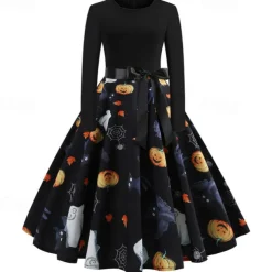 Audrey Hepburn Halloween Dress Vintage Party / Evening Dresses Adults' Women's Masquerade Party Halloween Easy Halloween Costumes Dress Up