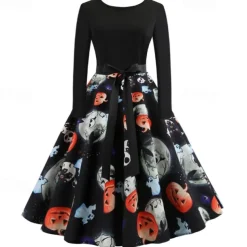 Audrey Hepburn Halloween Dress Vintage Party / Evening Dresses Adults' Women's Masquerade Party Halloween Easy Halloween Costumes Dress Up