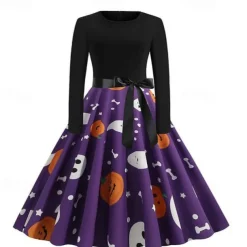 Audrey Hepburn Halloween Dress Vintage Party / Evening Dresses Adults' Women's Masquerade Party Halloween Easy Halloween Costumes Dress Up