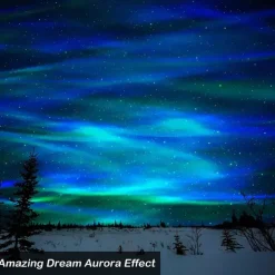 Aurora Galaxy Projector Light Star Projection with Music Speaker Night Light Projector with Moon Northern Lights Projector for Bedroom/Gaming Room/Home Theater/Ceiling