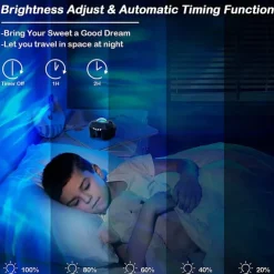 Aurora Galaxy Projector Light Star Projection with Music Speaker Night Light Projector with Moon Northern Lights Projector for Bedroom/Gaming Room/Home Theater/Ceiling