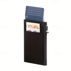 Automatic Pop Up Credit Card Holder Minimalist RFID Blocking Men's Business Card Wallet