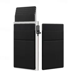 Automatic Pop Up Credit Card Holder Minimalist RFID Blocking Men's Business Card Wallet