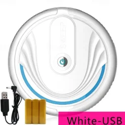Automatic Smart Household Mopping Sweeping Machine Robot Cleaner Vacuum Floor Dust Hair USB/Battery