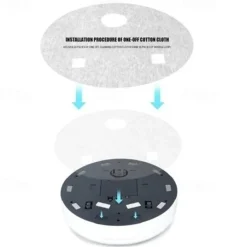 Automatic Smart Household Mopping Sweeping Machine Robot Cleaner Vacuum Floor Dust Hair USB/Battery