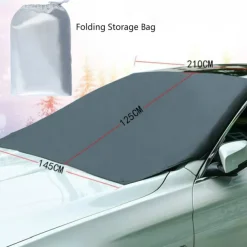 Automobile Magnetic Sunshade Cover Car Windshield Sun Shade Waterproof Protector Cover Car Front Windscreen Cover Four Seasons