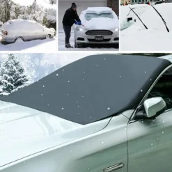 Automobile Magnetic Sunshade Cover Car Windshield Sun Shade Waterproof Protector Cover Car Front Windscreen Cover Four Seasons