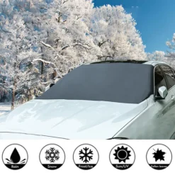 Automobile Magnetic Sunshade Cover Car Windshield Sun Shade Waterproof Protector Cover Car Front Windscreen Cover Four Seasons