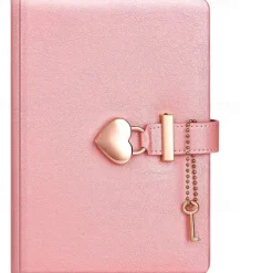 B6 Heart Lock Journal - Cute Heart-Shaped Lock, Perfect Festival Gift for Writing and Journaling