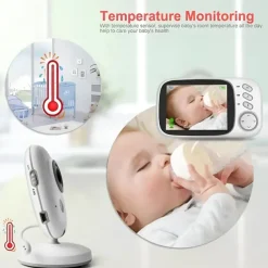 Baby Monitor with Camera Video 2.4 GHz HD Wireless Baby Monitor Lullabies 2 Way Talkback System Baby Monitor
