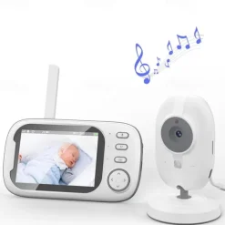 Baby Monitors 3.5HD Digital Device Child Safety Surveillance Camera Video Night Vision Music Detection Monitors