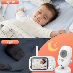 Baby Monitors 3.5HD Digital Device Child Safety Surveillance Camera Video Night Vision Music Detection Monitors