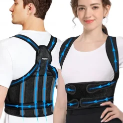 Back Brace Posture Corrector for Men Women Adjustable Full Back Support, Shoulder Straightener, Upper Lower Back Pain Relief - Scoliosis, Hunchback, Hump, Thoracic, Spine Corrector
