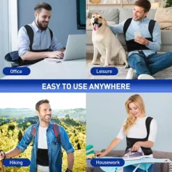 Back Brace Posture Corrector for Men Women Adjustable Full Back Support, Shoulder Straightener, Upper Lower Back Pain Relief - Scoliosis, Hunchback, Hump, Thoracic, Spine Corrector