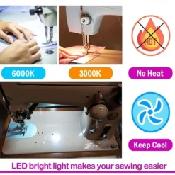 BA15D LED Corn Bulbs 6W 220V Dimmable Double Bayonet Base for Pendants, Ceiling Fans, Sewing Machine 2/6pcs