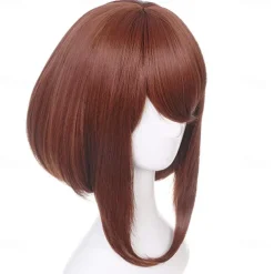 Bakugou Wig Deku Wig Toga Wig Uraraka Cosplay Wig Cosplay Wig Wavy Middle Part Wig Blonde One Color Synthetic Hair Women's Blonde Halloween Wigs