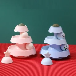 Ball Ball Launchers Interactive Toy Catnip Toy with Durable Pet Exercise Releasing Pressure Pet Training for Cat Kitten Indoor Outdoor Pet Play