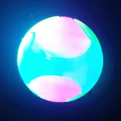 Ball Chew Toy Ball Launchers Interactive Toy Squeak Toy with LED Durable Pet Exercise Releasing Pressure Teething Toy for Dog Indoor Outdoor Pet Play