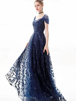 Ball Gown A-Line Quinceanera Dresses Elegant Dress Wedding Wedding Guest Floor Length Short Sleeve Off Shoulder Polyester Backless with Pleats