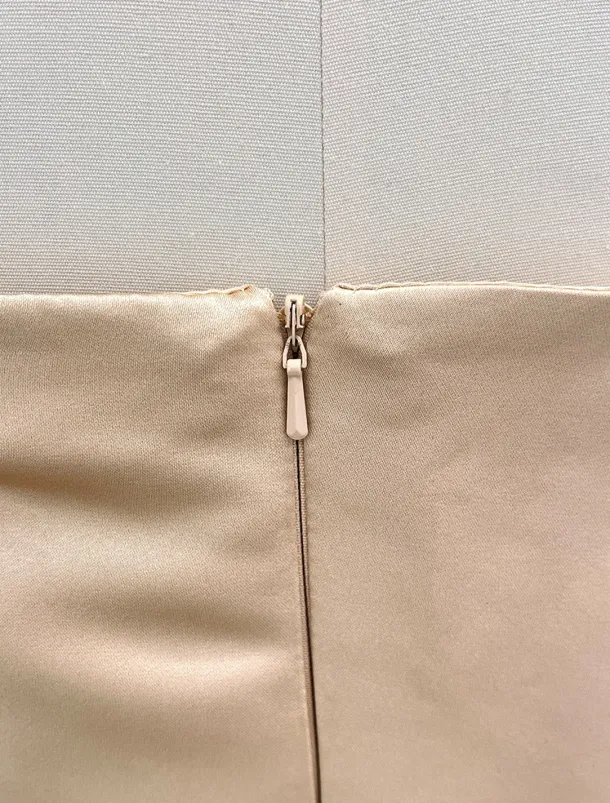 Ball Gown Gold Evening Gown Hot Dress Engagement Wedding Reception Sweep / Brush Train 3/4 Length Sleeve Off Shoulder Satin with Sequin