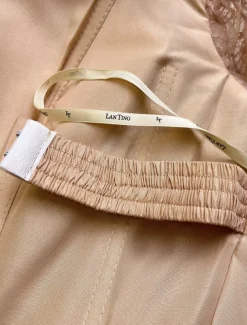 Ball Gown Gold Evening Gown Hot Dress Engagement Wedding Reception Sweep / Brush Train 3/4 Length Sleeve Off Shoulder Satin with Sequin