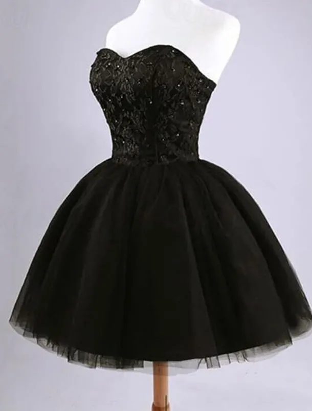 Ball Gown Wedding Guest Dresses Elegant Dress Homecoming Dress Graduation Party Wear Short / Mini Sleeveless Strapless with Pleats Beading Strappy dress to impress