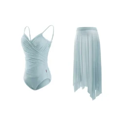 Ballet Skirts Tulle Women's Performance Training Sleeveless High Chinlon