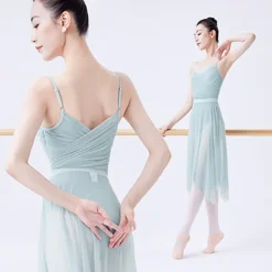 Ballet Skirts Tulle Women's Performance Training Sleeveless High Chinlon
