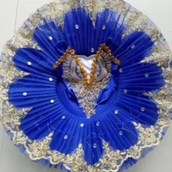 Ballet Tutu Dress Dress Lace Printing Pleats Girls' Training Performance Sleeveless High Spandex Lace Tulle