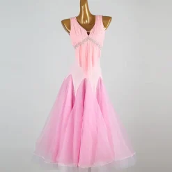 Ballroom Dance Dress Crystals / Rhinestones Women's Performance Daily Wear Sleeveless Spandex Organza