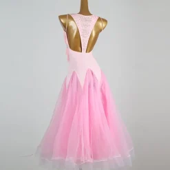 Ballroom Dance Dress Crystals / Rhinestones Women's Performance Daily Wear Sleeveless Spandex Organza