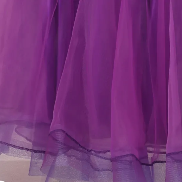 Ballroom Dance Dress Crystals / Rhinestones Women's Performance Party Long Sleeve Spandex Organza