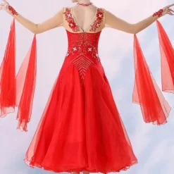 Ballroom Dance Dress Crystals / Rhinestones Women's Performance Daily Wear Long Sleeve Elastane