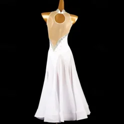 Ballroom Dance Dress Crystals / Rhinestones Women's Performance Daily Wear Sleeveless Spandex