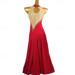 Ballroom Dance Dress Crystals / Rhinestones Women's Performance Daily Wear Sleeveless Spandex