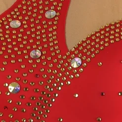 Ballroom Dance Dress Crystals / Rhinestones Women's Performance Daily Wear Sleeveless Spandex