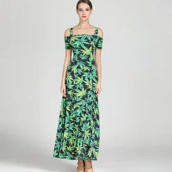 Ballroom Dance Dress Draping Pattern / Print Women's Training Performance Short Sleeve High Ice Silk