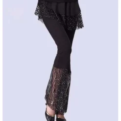 Ballroom Dance Pants Solid Tulle Women's Training Performance High Tulle Terylene